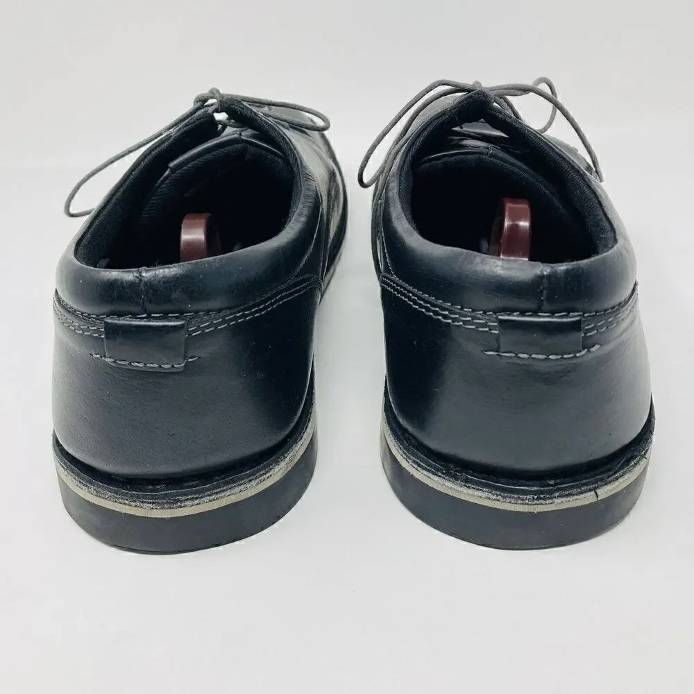 Steve Madden Mens Harpoon‎ 017 Oxfords Shoes Black Leather Lace 13